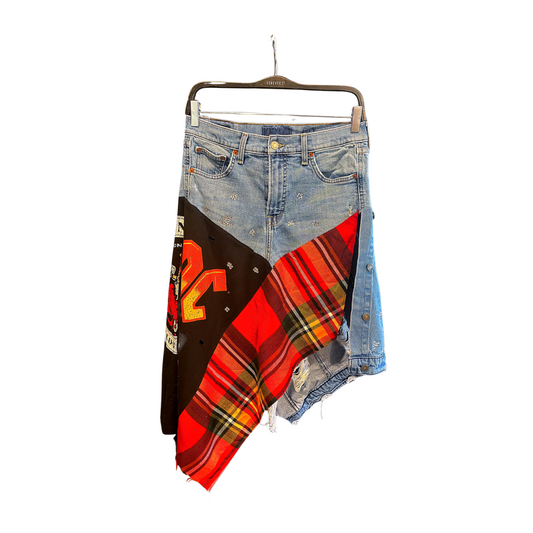 “Holy Sunday Scars “ Denim Skirt “
