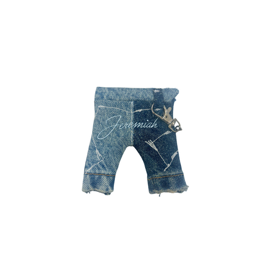 Labubu x Jeremiah Terrell Denim Jeans/KeyChain