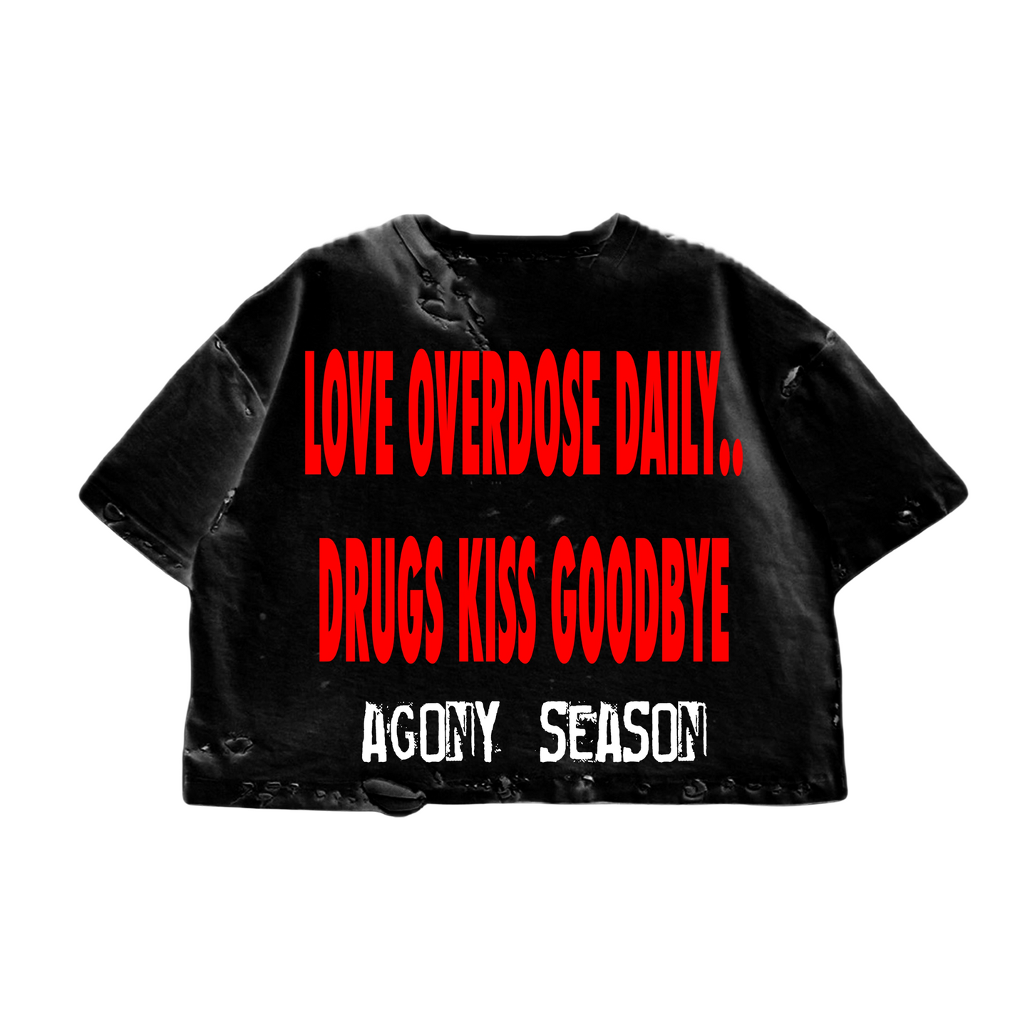 Agony Season "Heart on Drugs" Distressed T-Shirt