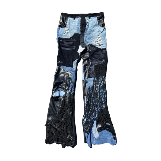 Black Spider Flare Jeans