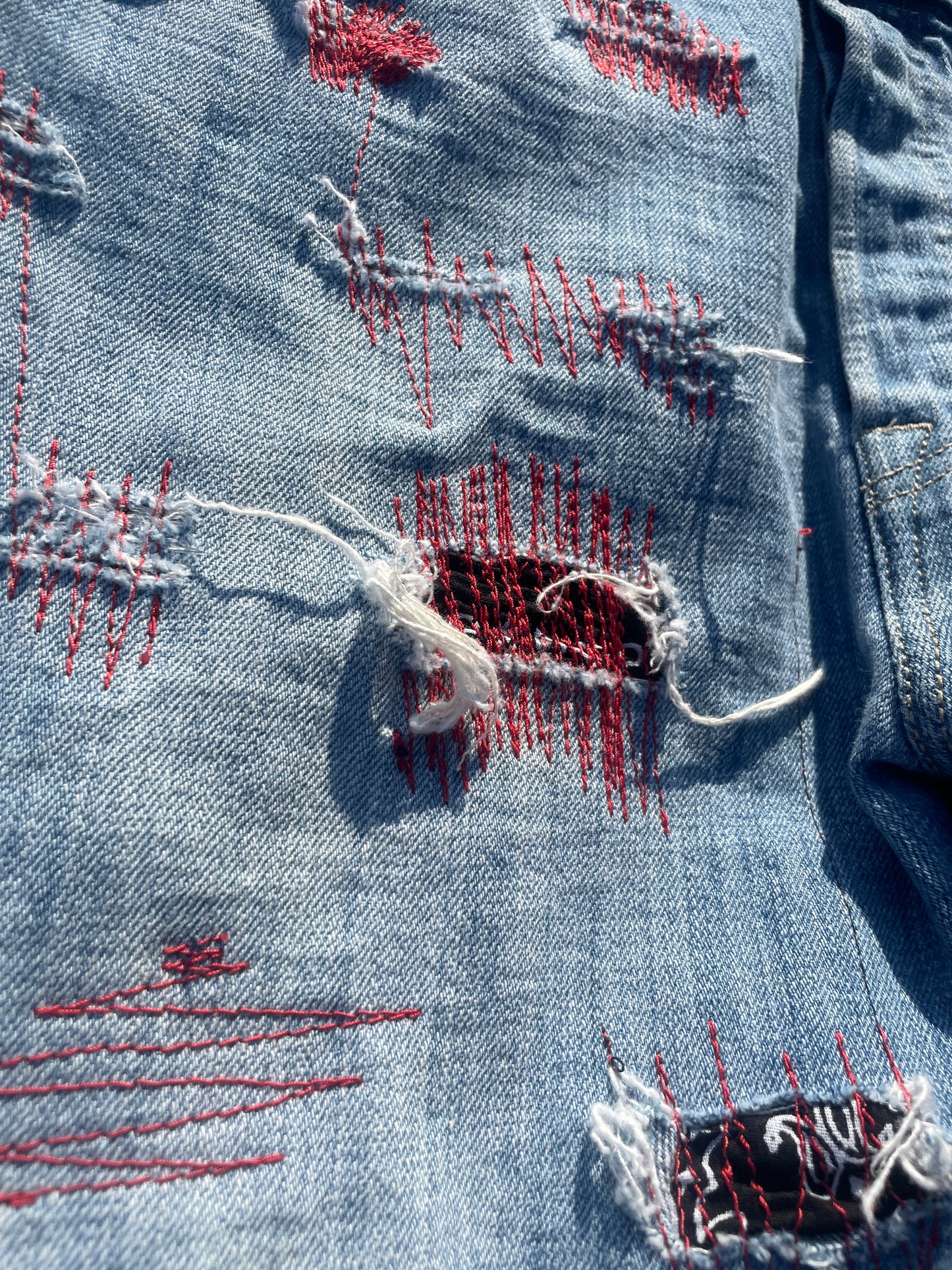 Red Lettuce Boro Flare Jeans